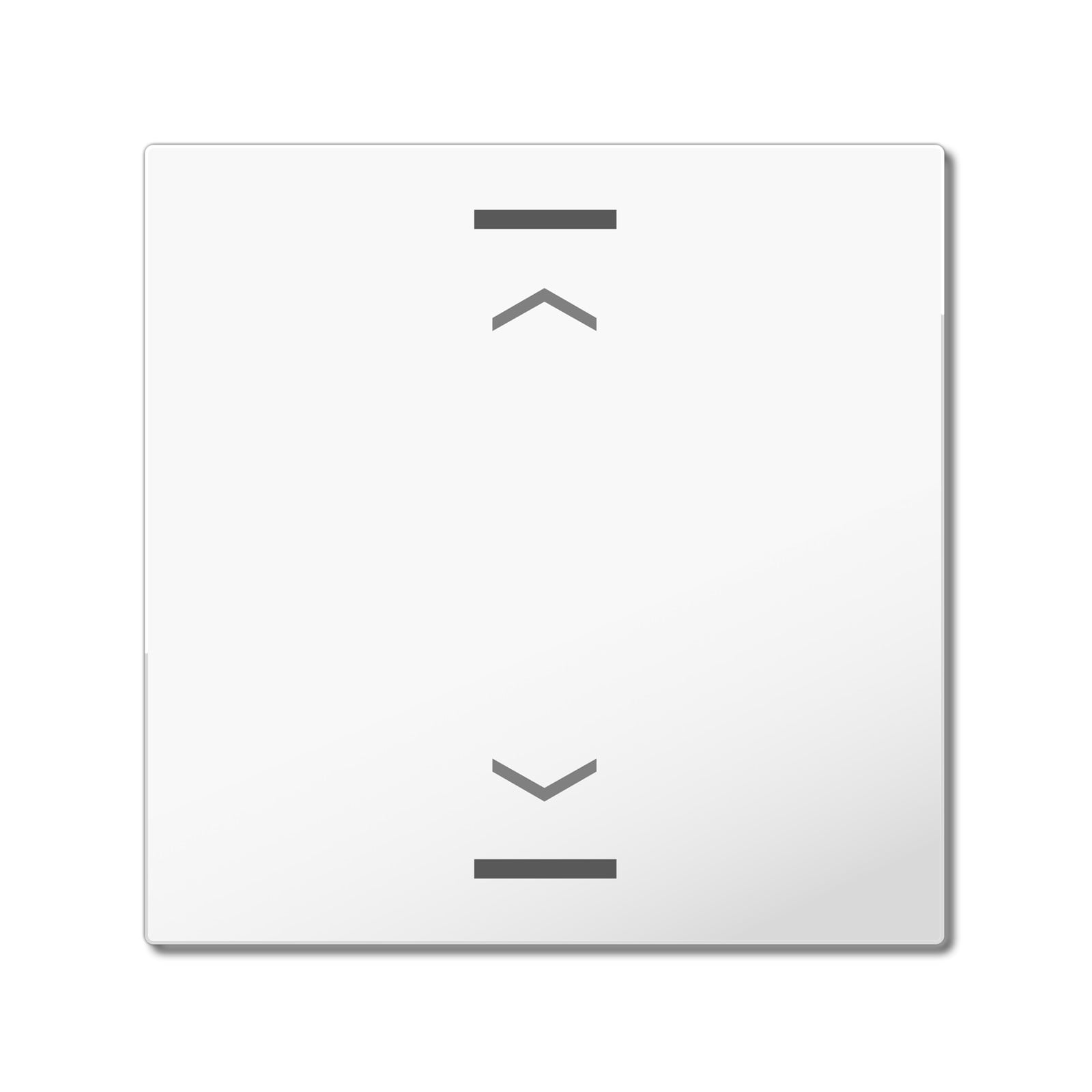 MDT Tastwippe KNX reinweiß glänzend Kunststoff 1-fach TAL-55W1A02.02