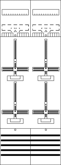 STRIEBEL&JOHN Komplettfeld 63A 4Z 3PBf DF29B4 mit Verdr 1350x500mm SS_5p 300mm