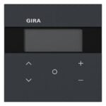 GIRA Raumtemperaturregler Unterputz KNX anthrazit 200773 Basis+zentr Abdeckpl