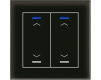 MDT Tastsensor KNX Unterputz schwarz glänzend 2-fach GTL-20AS.02S