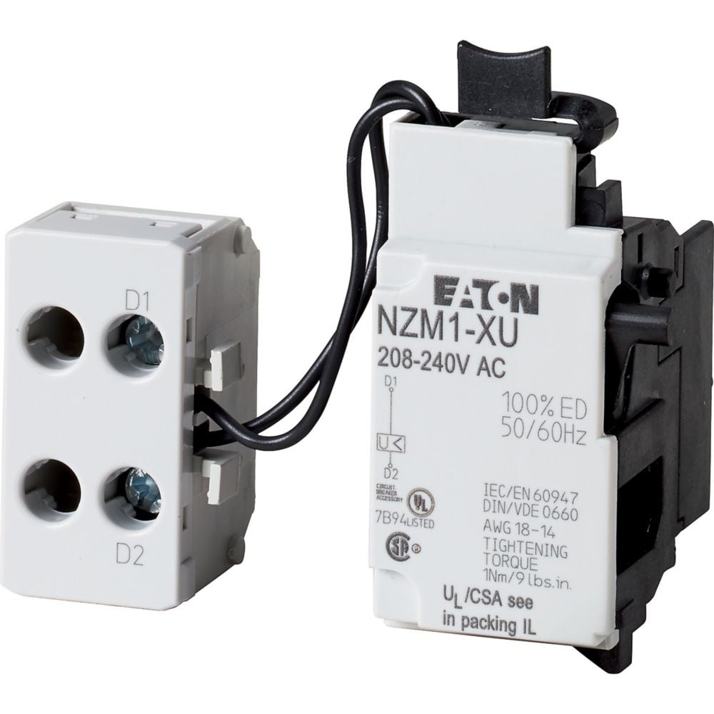 Eaton Eaton (Moeller) Unterspannungsauslöser mit seitl Kl.-böckchen NZM1-XU208-240AC