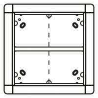 Ritto 1881570 Portier Rahmen Unterputz 4-fach quad weiss
