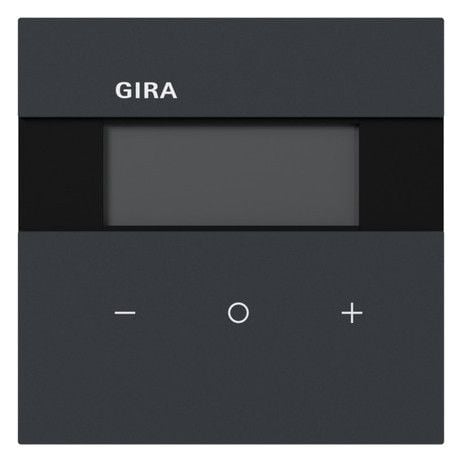 GIRA Raumtemperaturregler Unterputz KNX anthrazit 200473 Basis+zentr Abdeckpl