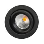 SG LEUCHTEN LED-Einbaustrahler 7W Konverter Junistar Eco 905217 dimmbar 8LEDs schwarz weiß schwarz