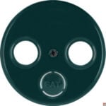 BERKER Zentralplatte gn Schraubbef matt R:Classic MAN0301224 ohne Beschriftungsf