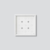 SIEDLE Gehäuse Aluminium innen/außen weiß GA 612-3/3-01 W