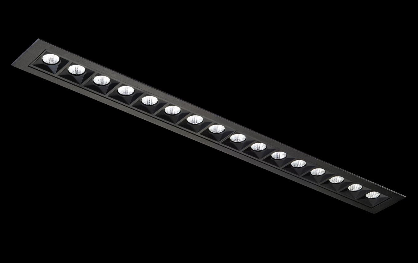 SG LEUCHTEN LED-Einbaustrahler 23W Konverter INSPIRE 320900 dimmbar 1LED schwarz 3000K weiß schwarz