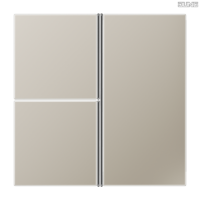 Jung BRG 12-5 PK 42 Abdeckung mit Kipphebel "Kegel" 1-fach 2 Kipphebel