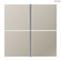 Jung BRG 12-5 PK 42 Abdeckung mit Kipphebel "Kegel" 1-fach 2 Kipphebel