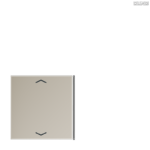 Jung BRG 12-5 PK 42 Abdeckung mit Kipphebel "Kegel" 1-fach 2 Kipphebel