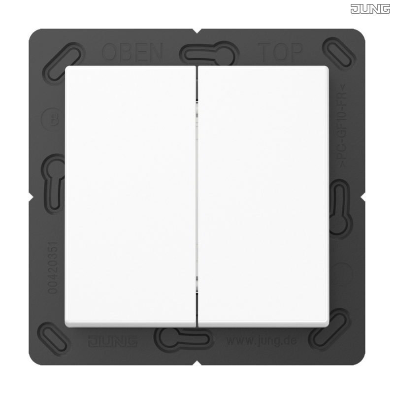 Jung BRG 12-5 PK 42 Abdeckung mit Kipphebel "Kegel" 1-fach 2 Kipphebel