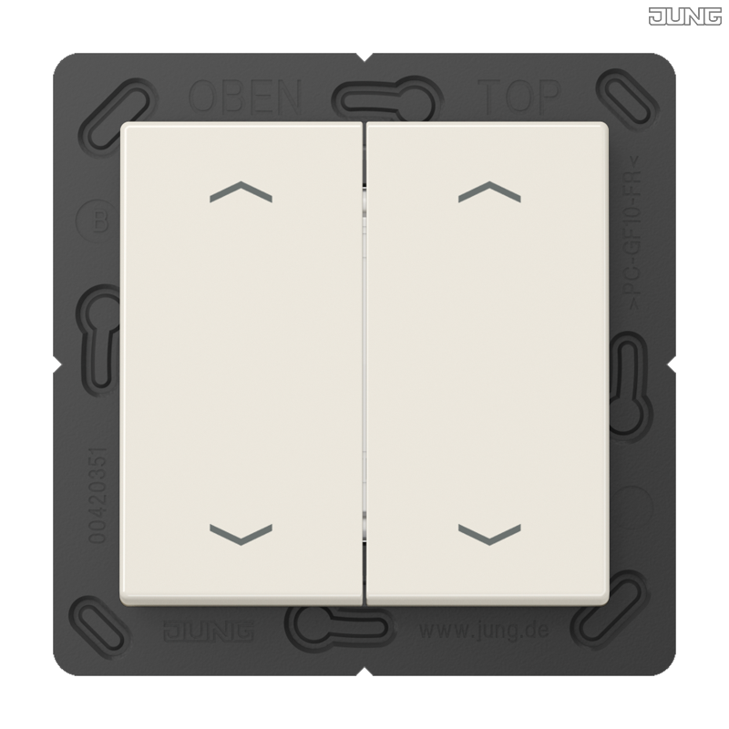 Jung BRG 12-5 PK 42 Abdeckung mit Kipphebel "Kegel" 1-fach 2 Kipphebel