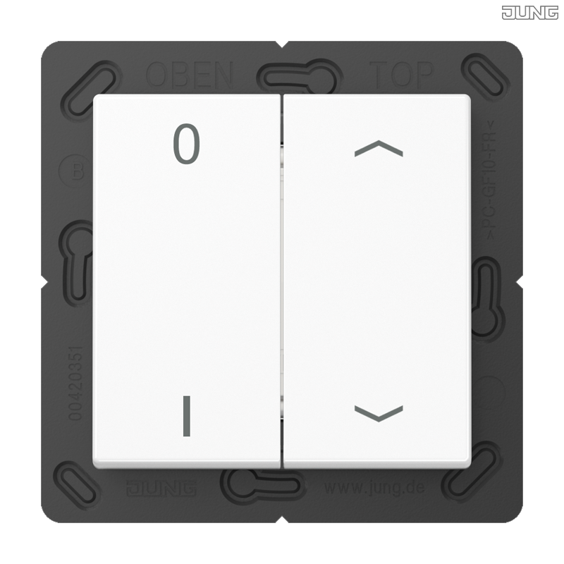 Jung BRG 12-5 PK 42 Abdeckung mit Kipphebel "Kegel" 1-fach 2 Kipphebel