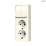 Jung BRG 12-5 PK 42 Abdeckung mit Kipphebel "Kegel" 1-fach 2 Kipphebel