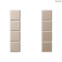 Jung BRG 12-5 PK 42 Abdeckung mit Kipphebel "Kegel" 1-fach 2 Kipphebel