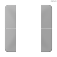 Jung BRG 12-5 PK 42 Abdeckung mit Kipphebel "Kegel" 1-fach 2 Kipphebel