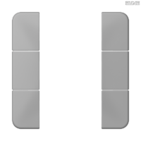 Jung BRG 12-5 PK 42 Abdeckung mit Kipphebel "Kegel" 1-fach 2 Kipphebel