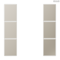 Jung BRG 12-5 PK 42 Abdeckung mit Kipphebel "Kegel" 1-fach 2 Kipphebel