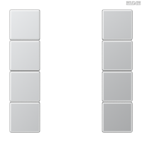 Jung BRG 12-5 PK 42 Abdeckung mit Kipphebel "Kegel" 1-fach 2 Kipphebel
