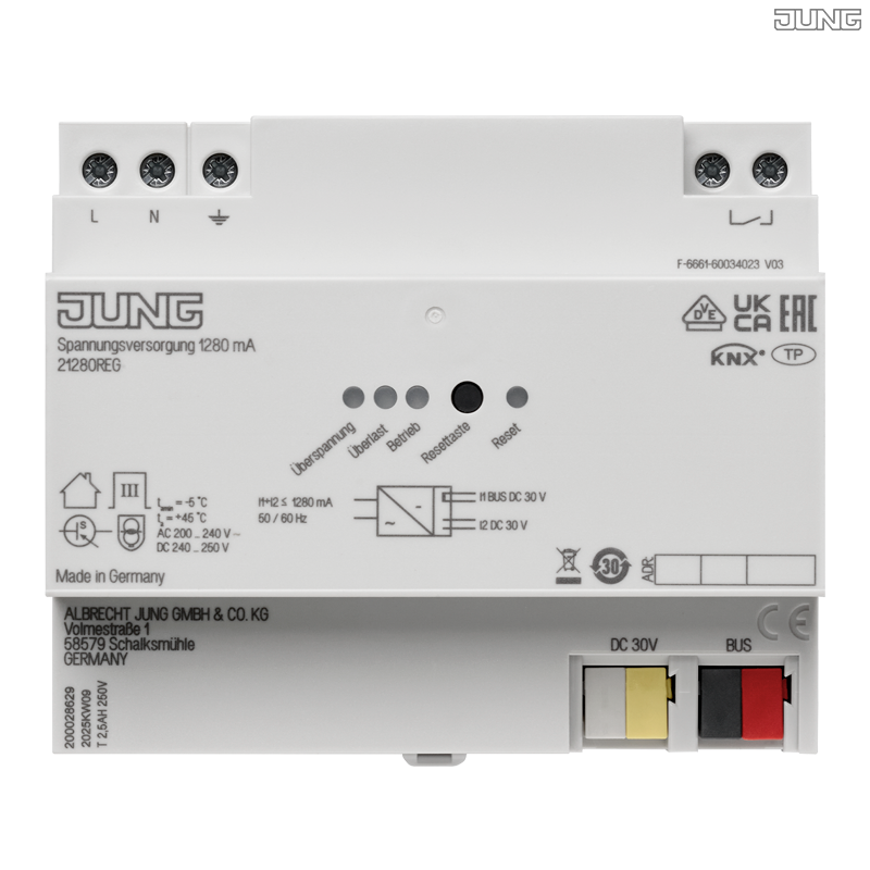 Jung BRG 12-5 PK 42 Abdeckung mit Kipphebel "Kegel" 1-fach 2 Kipphebel