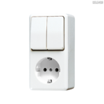 Jung BRG 12-5 PK 42 Abdeckung mit Kipphebel "Kegel" 1-fach 2 Kipphebel
