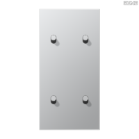 Jung BRG 12-5 PK 42 Abdeckung mit Kipphebel "Kegel" 1-fach 2 Kipphebel