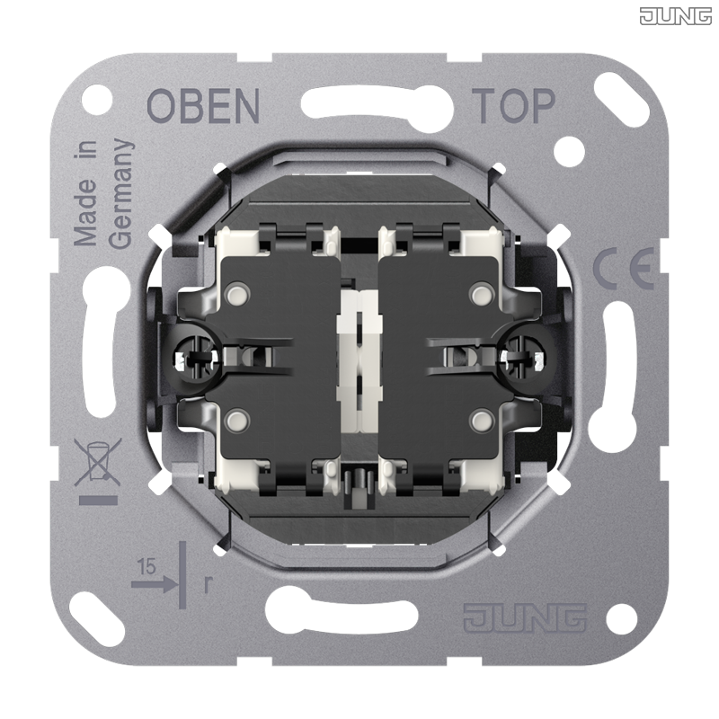 Jung BRG 12-5 PK 42 Abdeckung mit Kipphebel "Kegel" 1-fach 2 Kipphebel