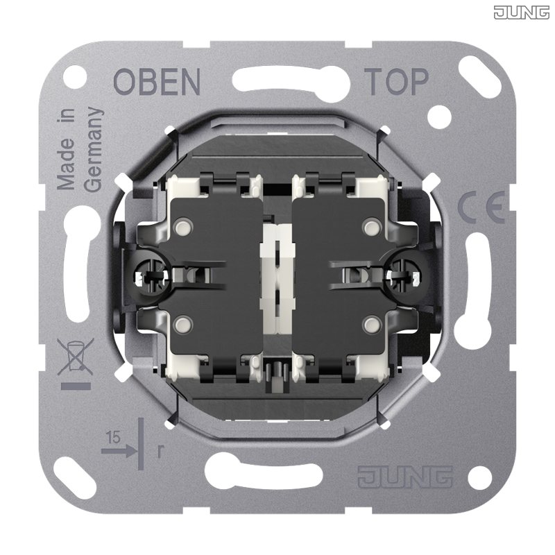 Jung BRG 12-5 PK 42 Abdeckung mit Kipphebel "Kegel" 1-fach 2 Kipphebel