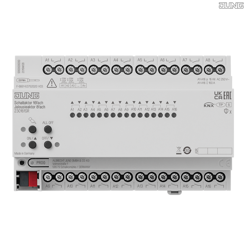 Jung BRG 12-5 PK 42 Abdeckung mit Kipphebel "Kegel" 1-fach 2 Kipphebel