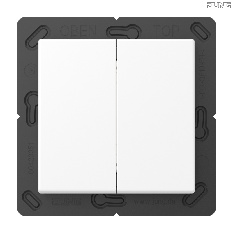 Jung BRG 12-5 PK 42 Abdeckung mit Kipphebel "Kegel" 1-fach 2 Kipphebel