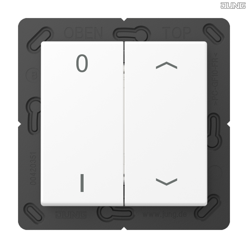Jung BRG 12-5 PK 42 Abdeckung mit Kipphebel "Kegel" 1-fach 2 Kipphebel