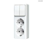Jung BRG 12-5 PK 42 Abdeckung mit Kipphebel "Kegel" 1-fach 2 Kipphebel