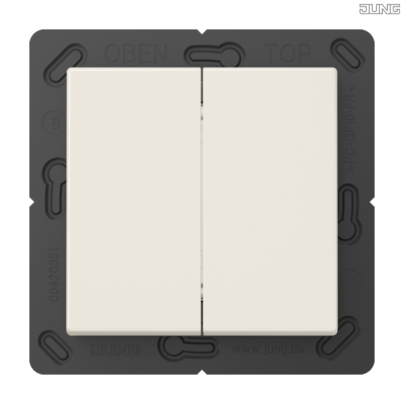 Jung BRG 12-5 PK 42 Abdeckung mit Kipphebel "Kegel" 1-fach 2 Kipphebel