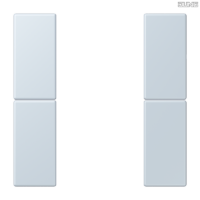 Jung BRG 12-5 PK 42 Abdeckung mit Kipphebel "Kegel" 1-fach 2 Kipphebel