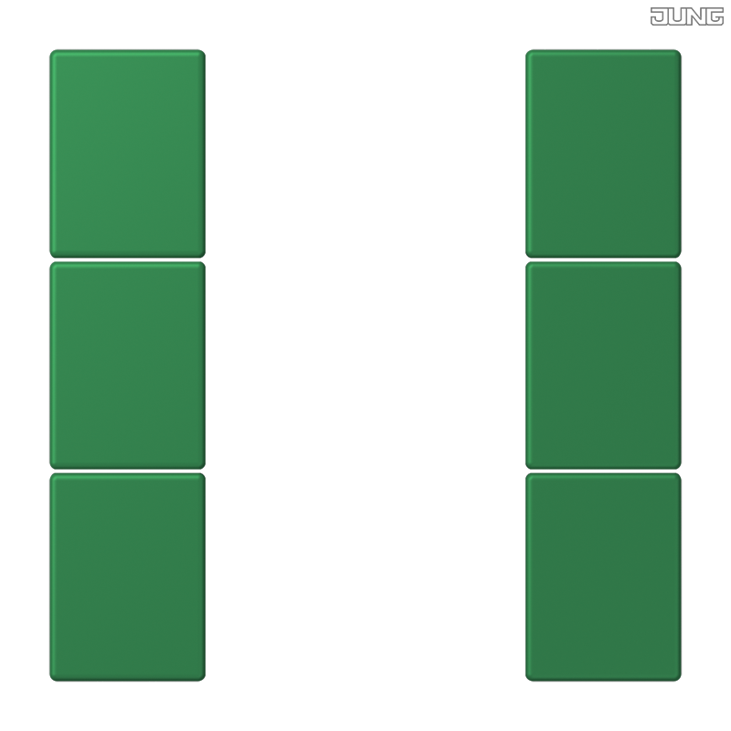 Jung BRG 12-5 PK 42 Abdeckung mit Kipphebel "Kegel" 1-fach 2 Kipphebel