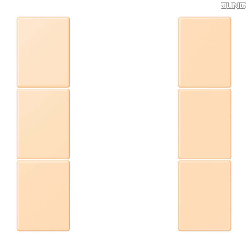 Jung BRG 12-5 PK 42 Abdeckung mit Kipphebel "Kegel" 1-fach 2 Kipphebel