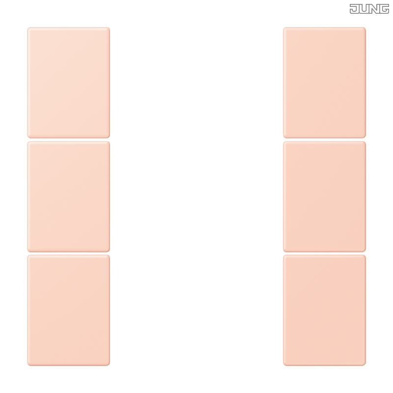 Jung BRG 12-5 PK 42 Abdeckung mit Kipphebel "Kegel" 1-fach 2 Kipphebel