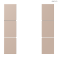 Jung BRG 12-5 PK 42 Abdeckung mit Kipphebel "Kegel" 1-fach 2 Kipphebel