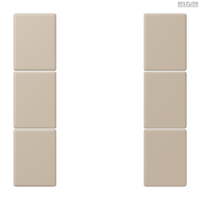 Jung BRG 12-5 PK 42 Abdeckung mit Kipphebel "Kegel" 1-fach 2 Kipphebel