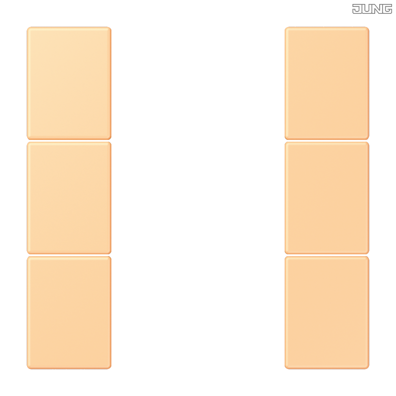 Jung BRG 12-5 PK 42 Abdeckung mit Kipphebel "Kegel" 1-fach 2 Kipphebel