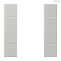 Jung BRG 12-5 PK 42 Abdeckung mit Kipphebel "Kegel" 1-fach 2 Kipphebel