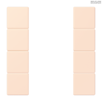 Jung BRG 12-5 PK 42 Abdeckung mit Kipphebel "Kegel" 1-fach 2 Kipphebel