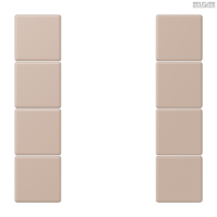 Jung BRG 12-5 PK 42 Abdeckung mit Kipphebel "Kegel" 1-fach 2 Kipphebel