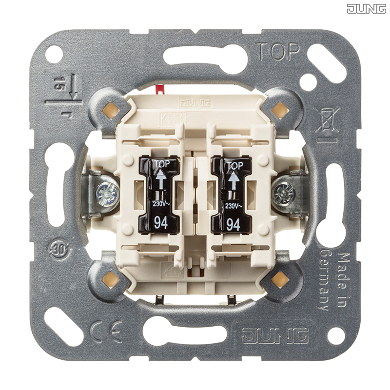 Jung BRG 12-5 PK 42 Abdeckung mit Kipphebel "Kegel" 1-fach 2 Kipphebel