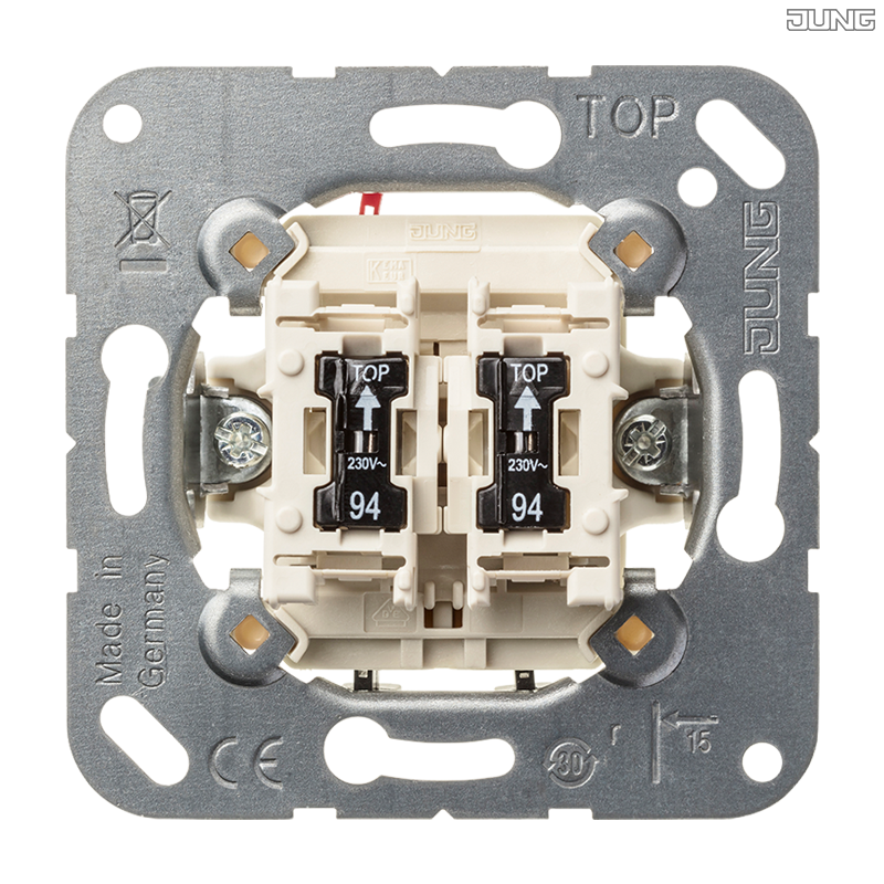 Jung BRG 12-5 PK 42 Abdeckung mit Kipphebel "Kegel" 1-fach 2 Kipphebel