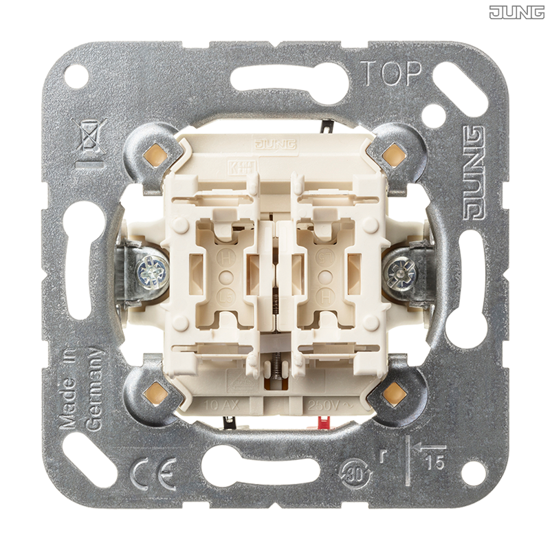 Jung BRG 12-5 PK 42 Abdeckung mit Kipphebel "Kegel" 1-fach 2 Kipphebel