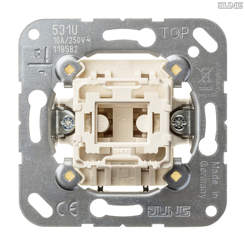 Jung BRG 12-5 PK 42 Abdeckung mit Kipphebel "Kegel" 1-fach 2 Kipphebel