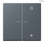 Jung BRG 12-5 PK 42 Abdeckung mit Kipphebel "Kegel" 1-fach 2 Kipphebel