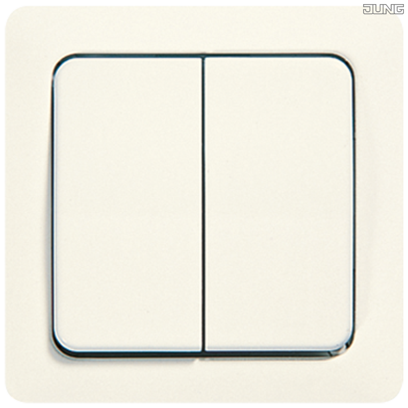 Jung BRG 12-5 PK 42 Abdeckung mit Kipphebel "Kegel" 1-fach 2 Kipphebel