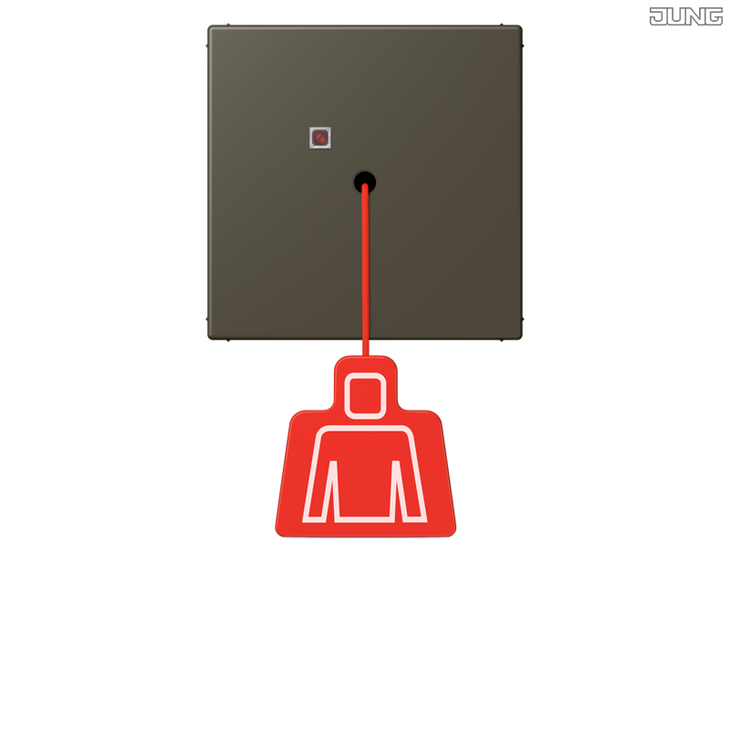 Jung BRG 12-5 PK 42 Abdeckung mit Kipphebel "Kegel" 1-fach 2 Kipphebel
